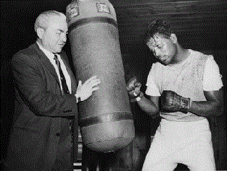 “Sugar” Ray Robinson y Barney Ross