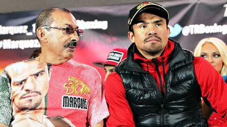 Nacho Beristáin junto a Juan Manuel Márquez