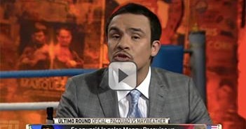 Juan Manuel Márquez analiza el Mayweather vs Pacquiao
