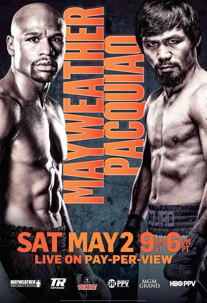 Poster oficial del Maywether vs Pacquiao