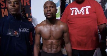Mayweather estuvo el sábado en el MGM Grand