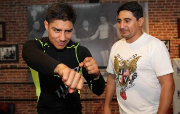 Jessie Vargas y Erik Morales