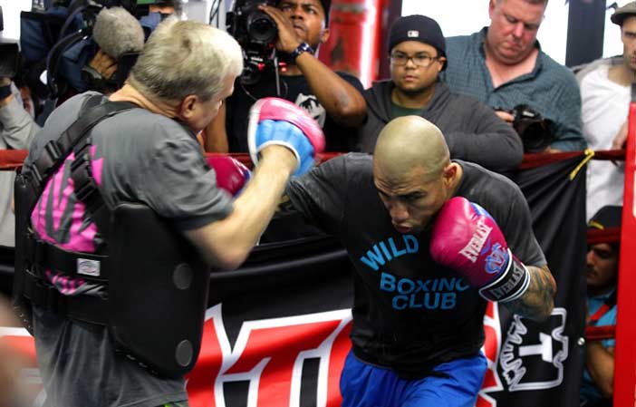 Freddie Roach y Miguel Cotto