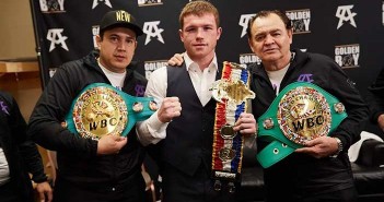 Golovkin no es una maravilla, asegura Eddie Reynoso Eddy Reynoso, "Canelo" y Chepo Reynoso.