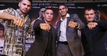 Comparecieron los protagonistas del respaldo del Pacquiao vs Bradley III