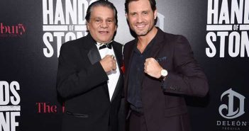 Gran alfombra roja para “HANDS OF STONE” Roberto Durán junto al actor que le interpreta en la película sobre su vida.