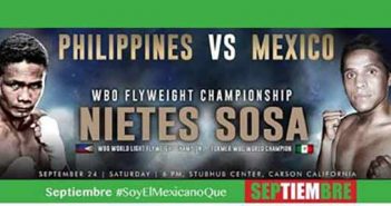 Edgar Sosa vs Donnie Nietes en Carson, California