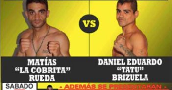 Matías Rueda expone vs. Tatú Brizuela cetro argentino pluma – Sábado en Tandil