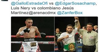 Juan Francisco Estrada vs Edgar Sosa dice Fernando Beltrán