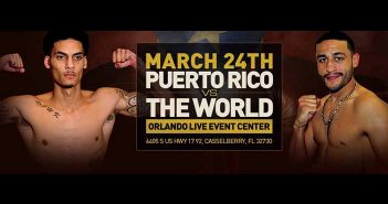Miguel Cruz vs. Ali Mammadov Pesaje en el “Twin Peaks Sports Bar” en Orlando, FL 2:00 pm ET