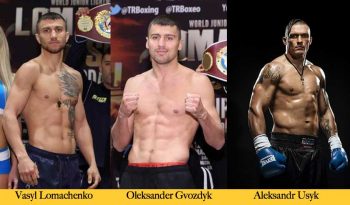 Lomachenko, Gvozdyk y Usyk