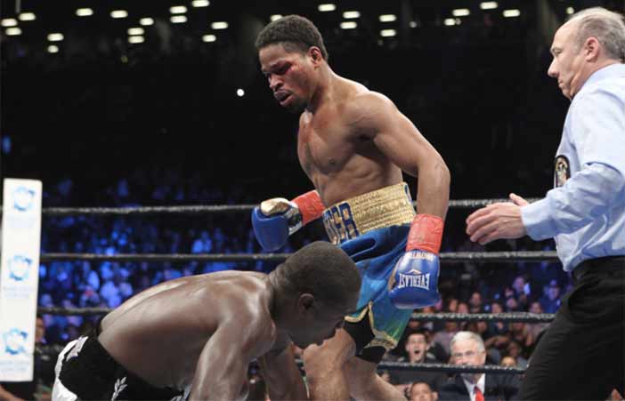 Andre Berto cae ante Shawn Porter