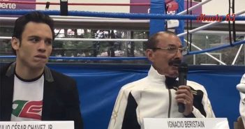 Conferencia de prensa de Julio César Chávez Jr. y de Nacho Beristáin en Otomi