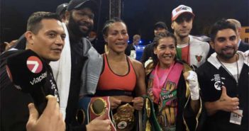 Cecilia Braekhus retuvo sus cinturones ante Erica Farías