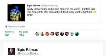 Egis Klimas y Top Rank evaden a Rigondeaux con elegancia, y sin timidez
