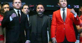 De la Hoya afirmó que no pelearán con Golovkin en septiembre Canelo, De la Hoya y Golovkin