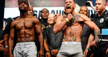 Listos: Mayweather 149.5 vs McGregor 153