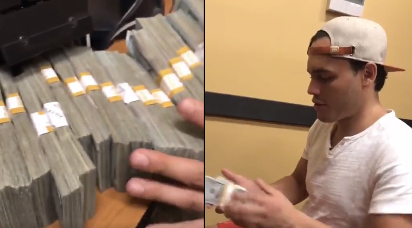 Chávez Jr. alardeando del dinero que ganó con Canelo.