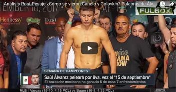Análisis Post-Pesaje de ESPN ¿Cómo se vieron Canelo y Golovkin?