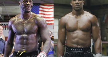 Anthony Joshua quiere medirse a Deontay Wilder el 13 de abril