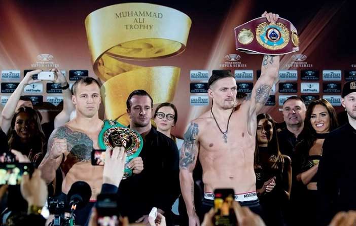 Mairis Briedis y Aleksandr Usyk (Credit WBSS)