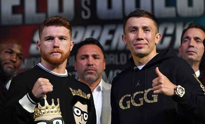 Canelo junto a Golovkin