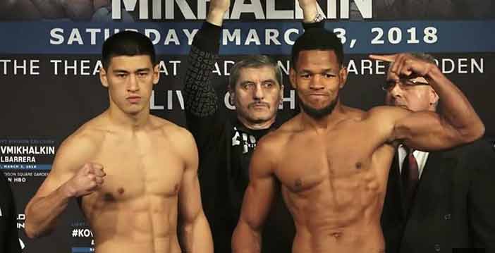 Dmitry Bivol y Sullivan Barrera