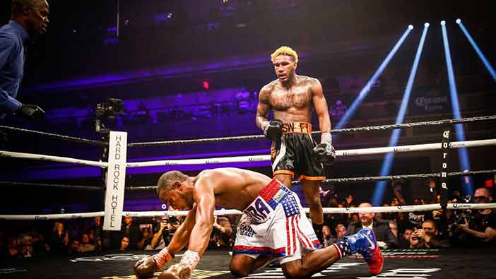 Jarrett Hurd vs Erislandy Lara (Stephanie Trapp / Showtime).