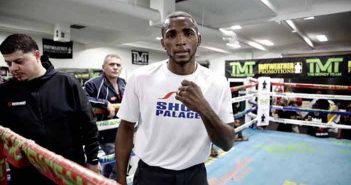Erislany Lara y Jarrett Hurd en entrenamiento público