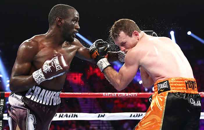 Crawford vs Horn ((Credito de Fotos: Mikey Williams / Top Rank)