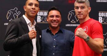 De la Hoya insiste en promover la carrera de Jaime Munguía Munguía, De la Hoya y Smith.