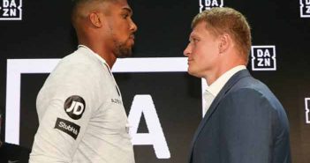 Anthony Joshua vs Alexander Povetkin cara a cara Anthony Joshua vs Alexander Povetkin