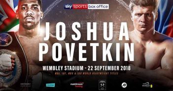 Anthony Joshua vs Alexander Povetkin el 22 de septiembre Joshua vs Povetkin