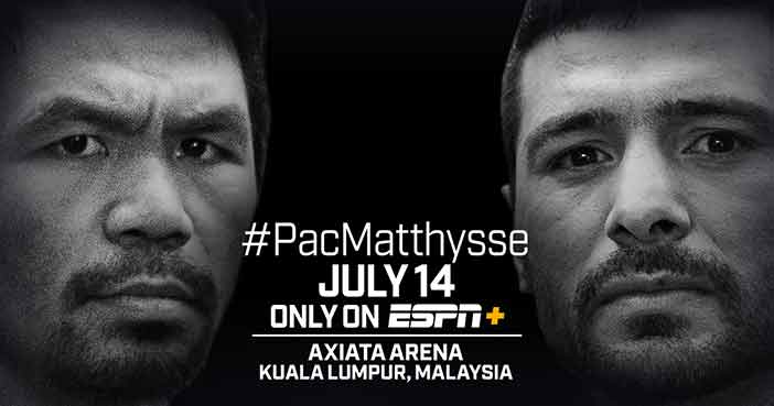 Pacquiao vs Matthysse en ESPN