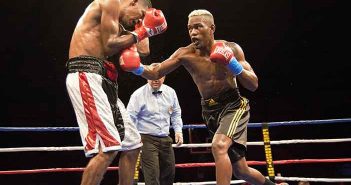 Gran noche para la empresa Fresh Productions Boxing Subriel Matías vs Breidis Prescott (Foto: Bryan Quiles)
