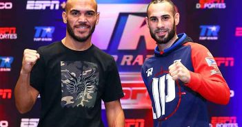 Beltrán y Pedraza muestran respeto mutuo y aseguran victoria en Arizona Ray Beltrán "Sniper" Pedraza ( Fotos: Mikey Williams/Top Rank)