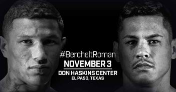 Listos Berchelt y Román para una guerra el 3 de noviembre en El Paso Miguel "El Alacrán" Berchelt y Miguel "Mickey" Román