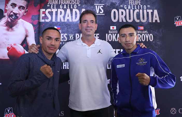 Juan Francisco "Gallo" Estrada (Izquierda) y Felipe "Gallito" Urucuta (Derecha) - Foto: Tom Hogan - Hoganphotos/360 Promotions