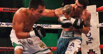 Ojeda igualó con Orozco en Villa Adelina Pablo Ojeda vs Fabian Orozco (FOTOS: RAMÓN CAIRO - ARGENTINA BOXING PROMOTIONS)