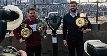 DAZN dará un gran salto con el Saúl “Canelo” Álvarez vs Rocky Fielding Canelo y Fielding en Nueva York