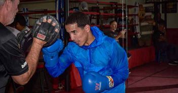 Emmanuel ‘Manny’ Rodríguez entrenó en Orlando "Manny" Rodríguez (Fotos por Alex Nunez / Fresh Productions Boxing)