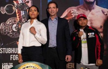 Cecilia Braekhus, Tom Loeffler y Román "Chocolatito" González