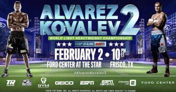 CALENDARIO Álvarez vs. Kovalev 2 / Valdez vs. Tomassone / Lopez vs. Magdaleno Eleider "Storm" Alvarez y Sergey "Krusher" Kovalev