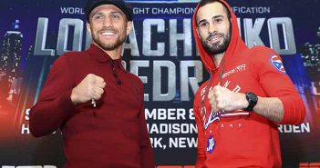 Lomachenko y Pedraza están listos para unificar títulos en Nueva York Vasyl Lomachenko y "Sniper" Pedraza