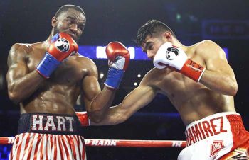 Jarret Hart vs Gilberto Ramírez (Fotos: Mikey Williams / Top Rank)