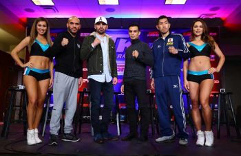 Beltrán, José Ramírez, Zepeda y Okada (Mikey Williams / Top Rank)