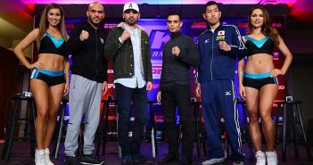 Preparado José Ramírez para defender su titulo en casa ante Jose Zepeda Beltrán, José Ramírez, Zepeda y Okada (Mikey Williams / Top Rank)
