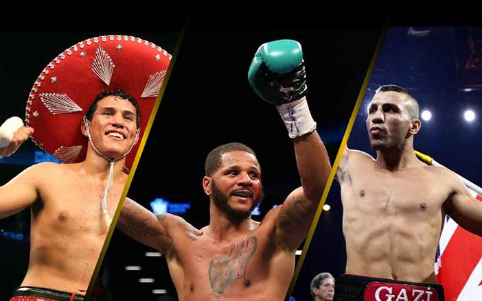 David Benavidad., Anthony Dirrell y Avni Yildirim