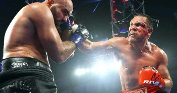 Kubrat Pulev noqueó a Bogdan Dinu en el séptimo asalto Bogdan Dinu vs Kubrat Pulev (Foto: Mikey Williams / Top Rank)