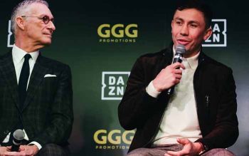 John Skipper (DAZN) y Golovkin